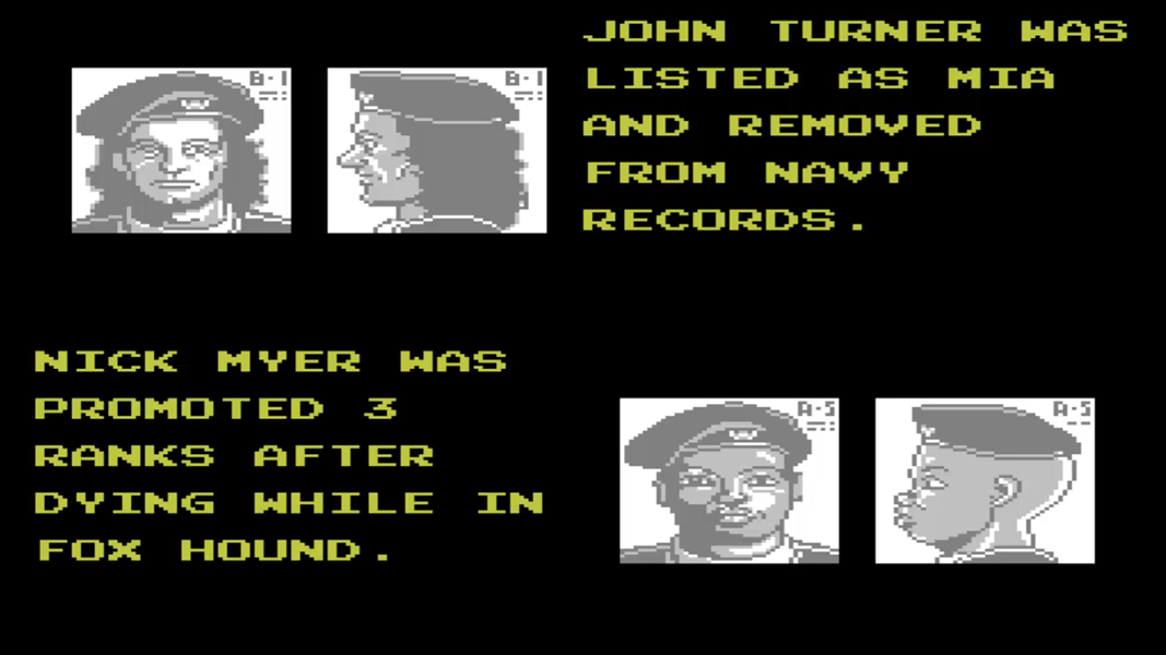 Ending screen 1 for Snake's Revenge