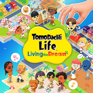 The logo for Tomodachi Life: Living the Dream